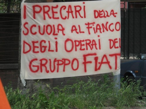 precari scuola operai fiat